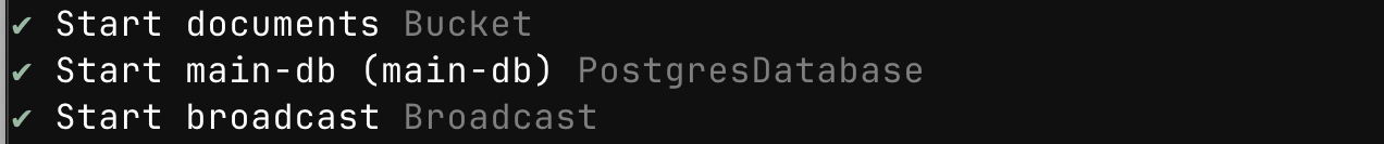 Dev start Broadcast